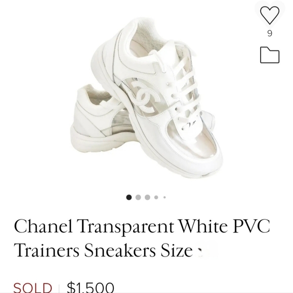 Closet Closing FINAL CHANEL CLEAR SNEAKERS - Picture 3 of 16